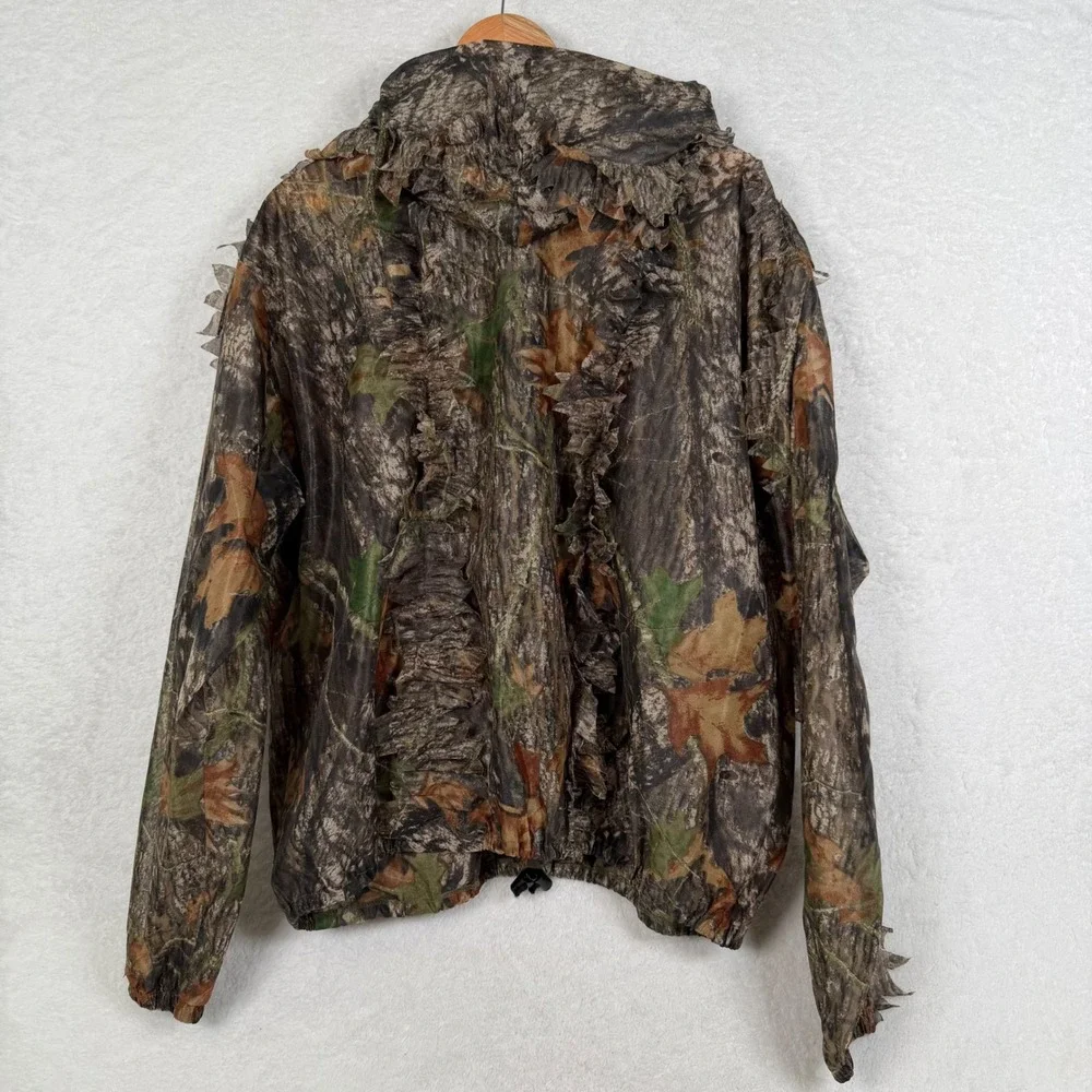 Underbrush Ghillie Jacket Mens L/XL Camo Mossy Oak Break Up 3D Leafy Mesh